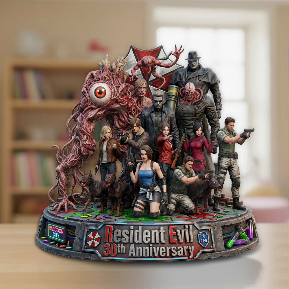 Resident Evil 30th Anniversary Custom Shape Acrylic Plaque – TMTHU6082