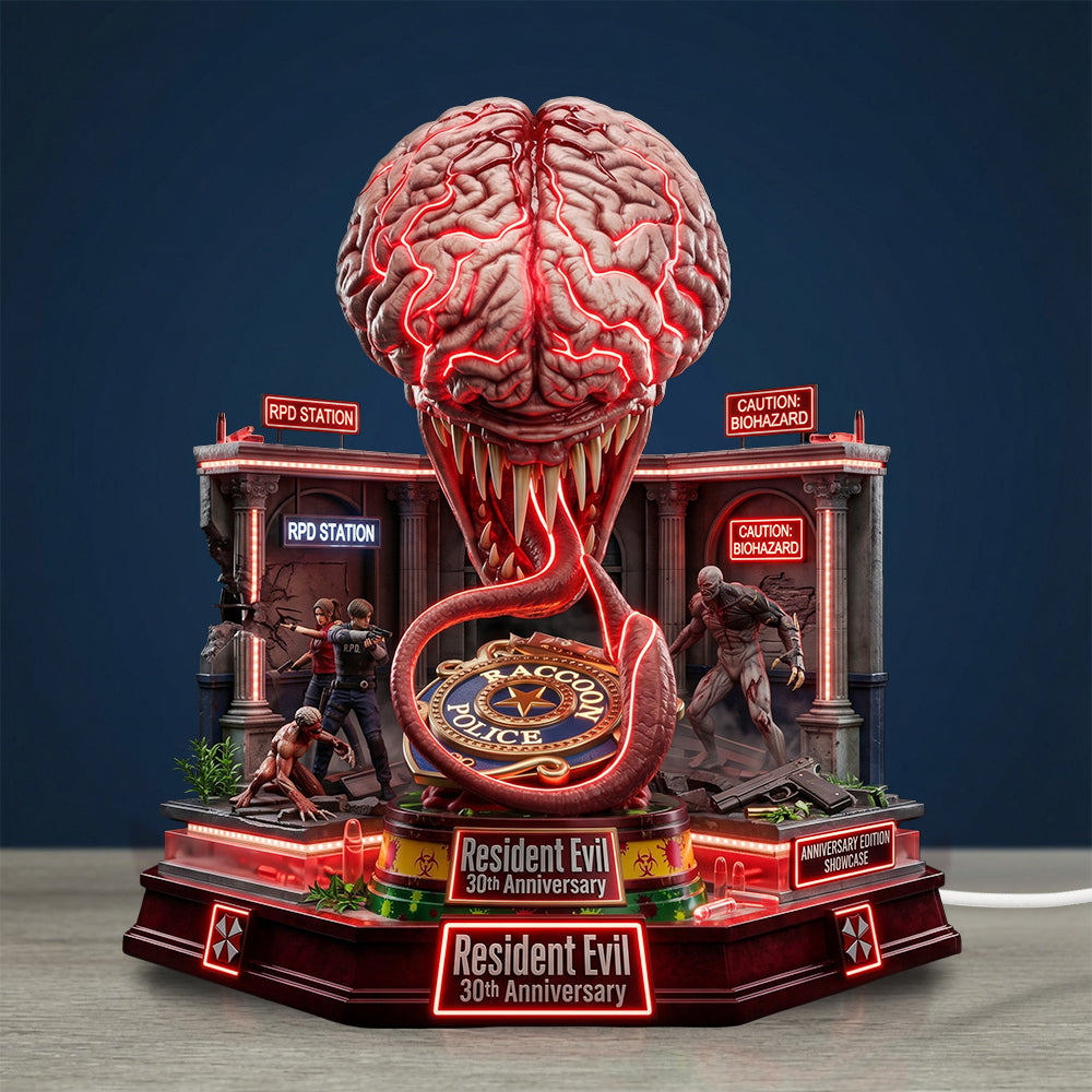 Resident Evil 30th Anniversary Custom Shape Acrylic Light Box – TMTHU6662