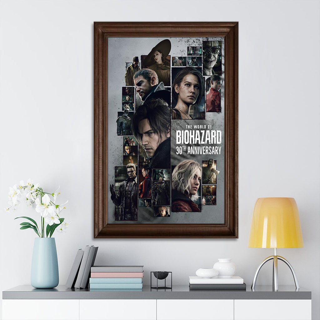Resident Evil 30th Anniversary Rectangle Canvas With Inner Frame – TMTHU7485