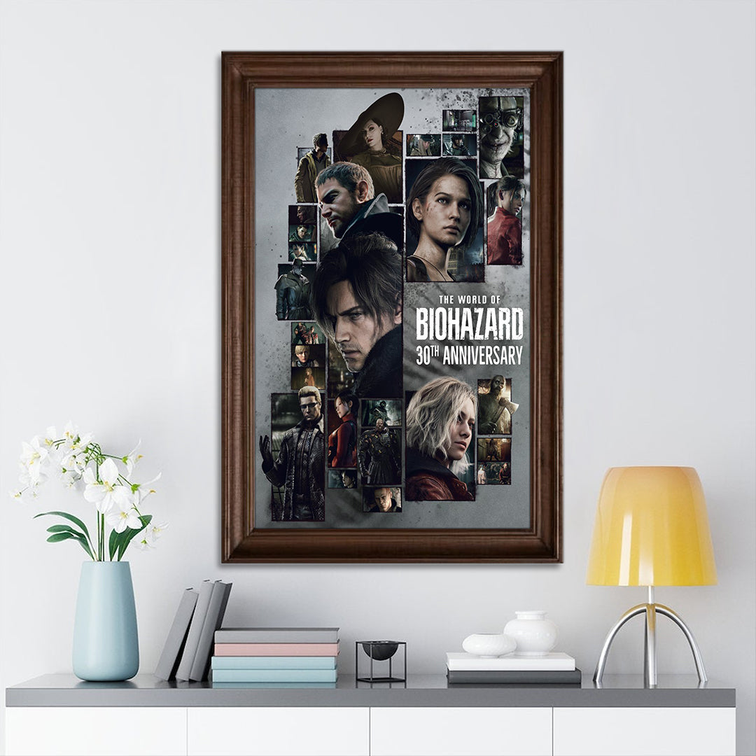 Resident Evil 30th Anniversary Rectangle Canvas With Inner Frame – TMTHU7485