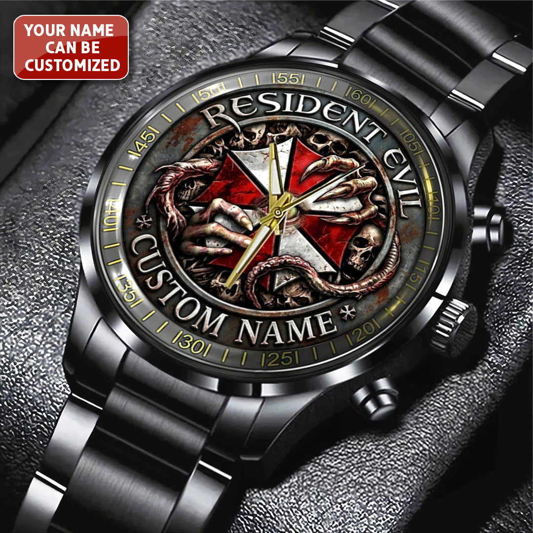Personalized Resident Evil Black Stainless Steel Watch – TANTN21687