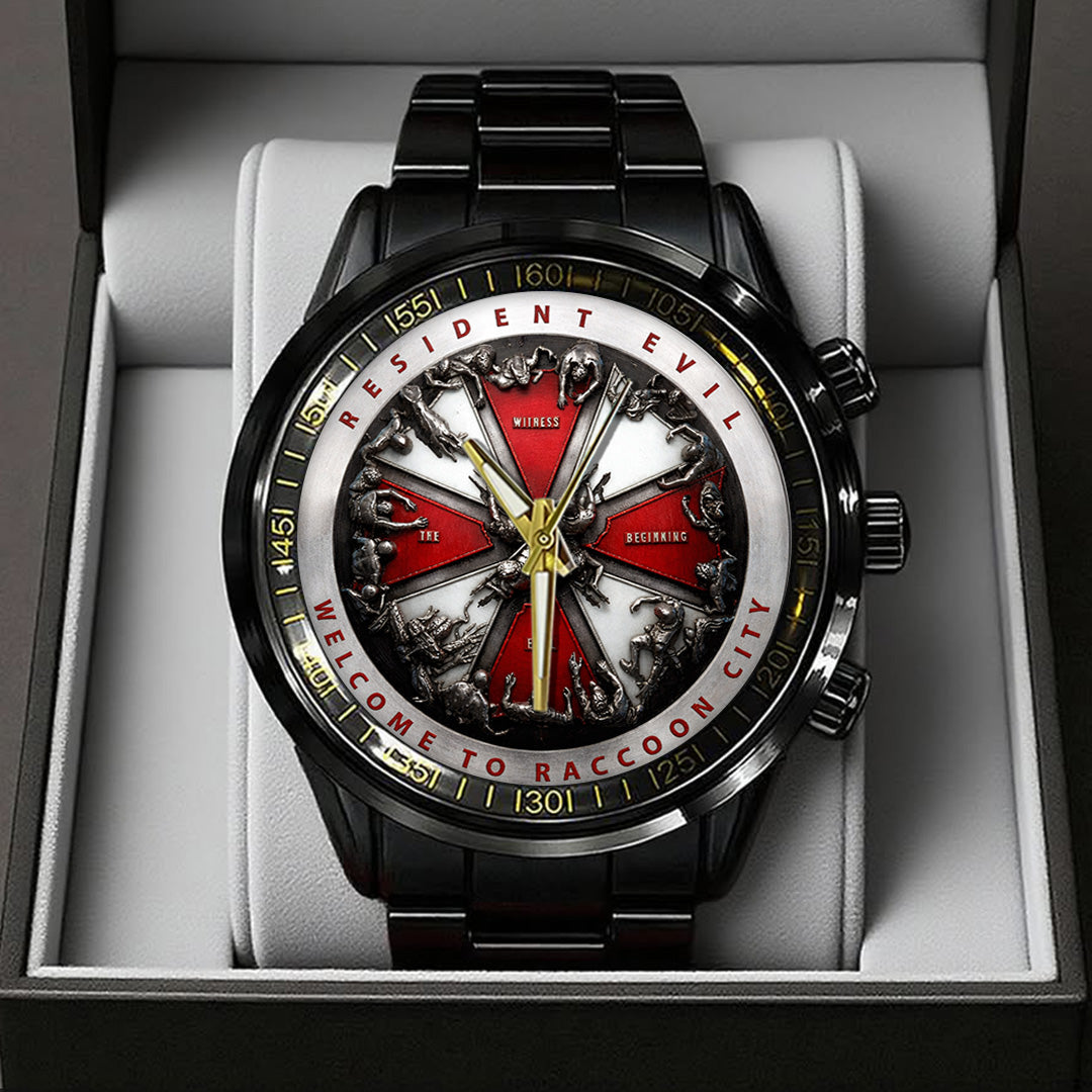 Resident Evil Black Stainless Steel Watch – TANTN21740