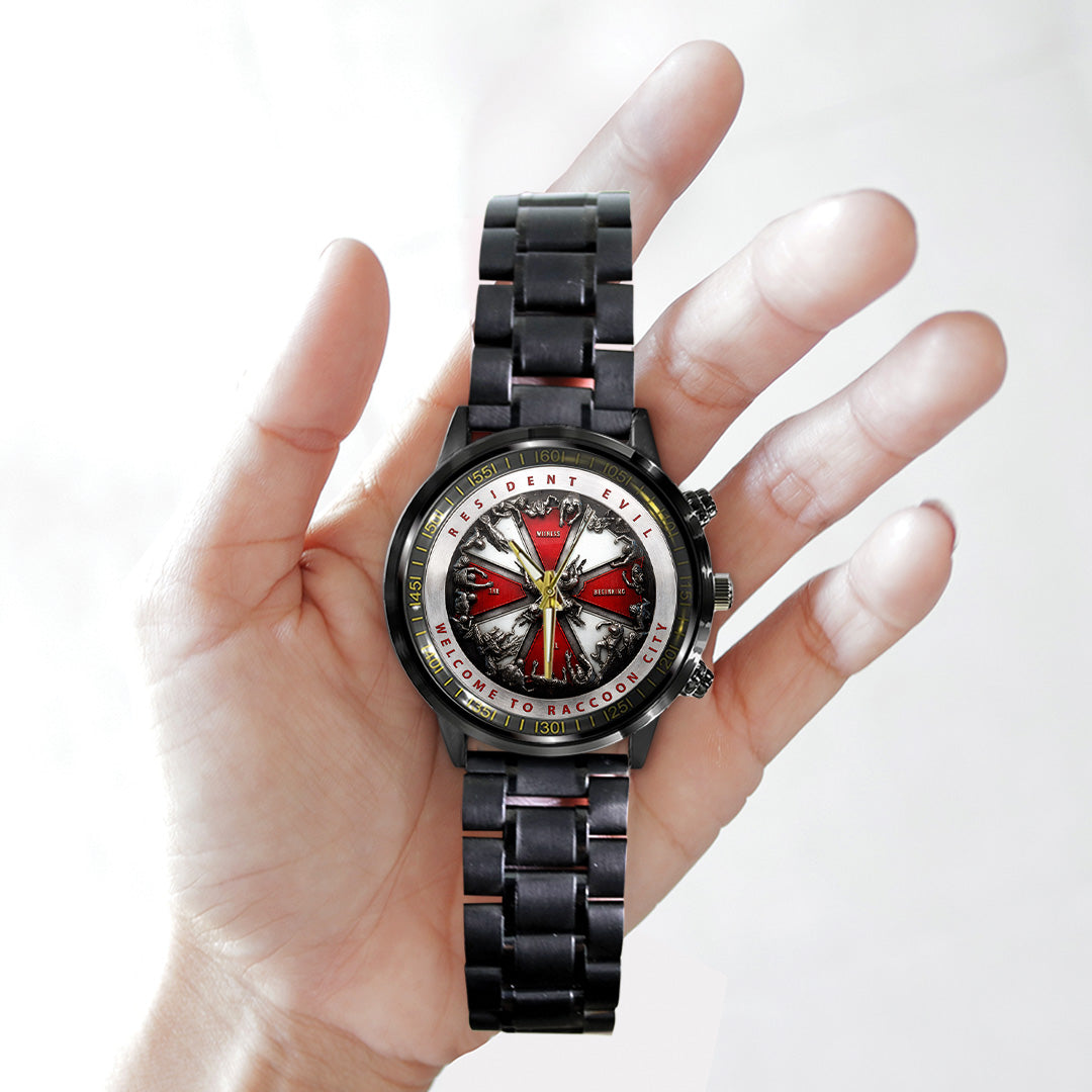 Resident Evil Black Stainless Steel Watch – TANTN21740