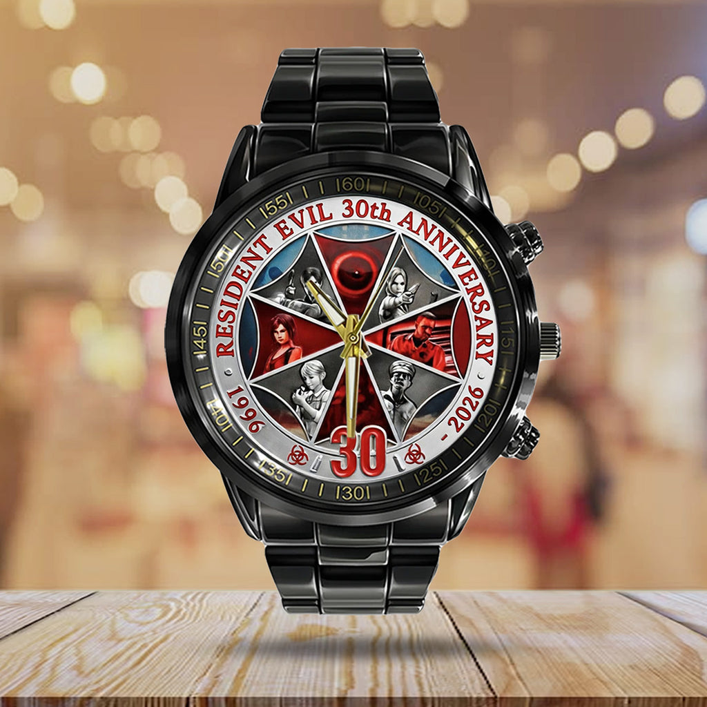 Resident Evil Requiem Black Stainless Steel Watch – TANTN21912