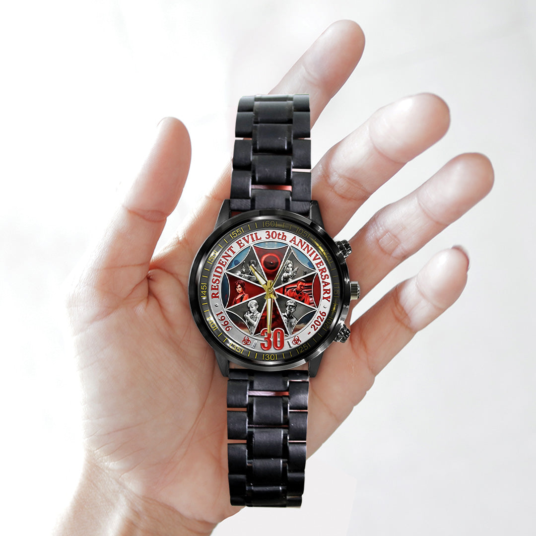 Resident Evil Requiem Black Stainless Steel Watch – TANTN21912