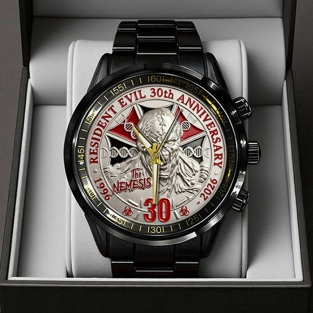 Resident Evil Requiem Black Stainless Steel Watch – TANTN21914