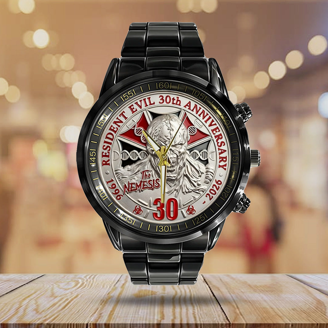 Resident Evil Requiem Black Stainless Steel Watch – TANTN21914