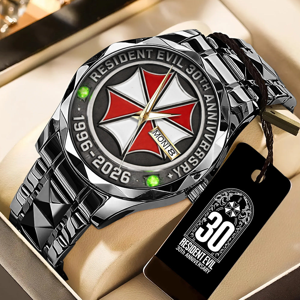 Resident Evil 30th Anniversary Alloy Luxury Quartz Watch – GNE5278