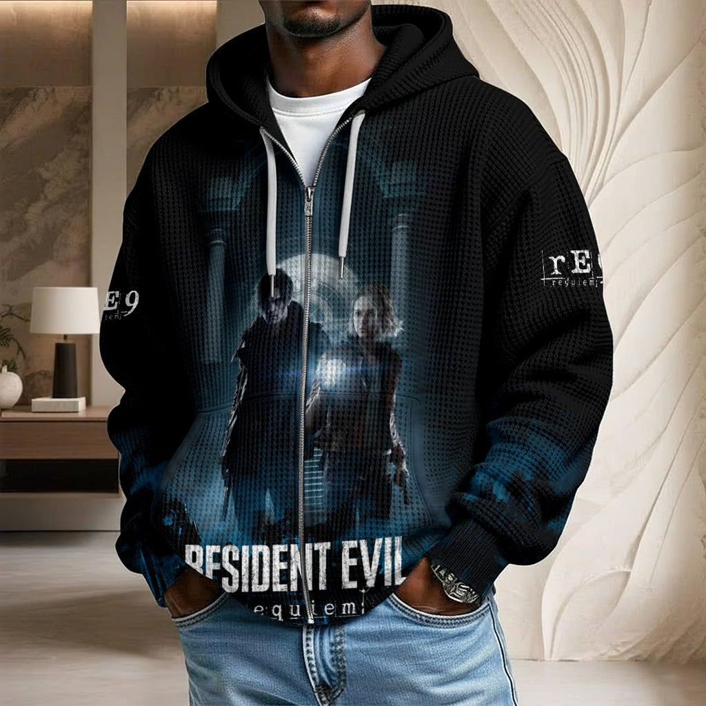 Resident Evil Requiem 3D Unisex Waffle Hoodie – GNE53301.5