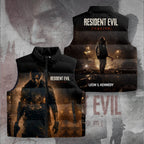 Resident Evil Requiem x Leon Scott Kennedy 3D Sleeveless Down Jacket – GNE5414.1