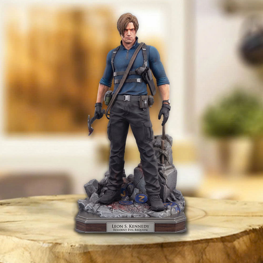 Resident Evil Requiem x Leon Scott Kennedy Custom Shape Acrylic Plaque – TMTHU6548