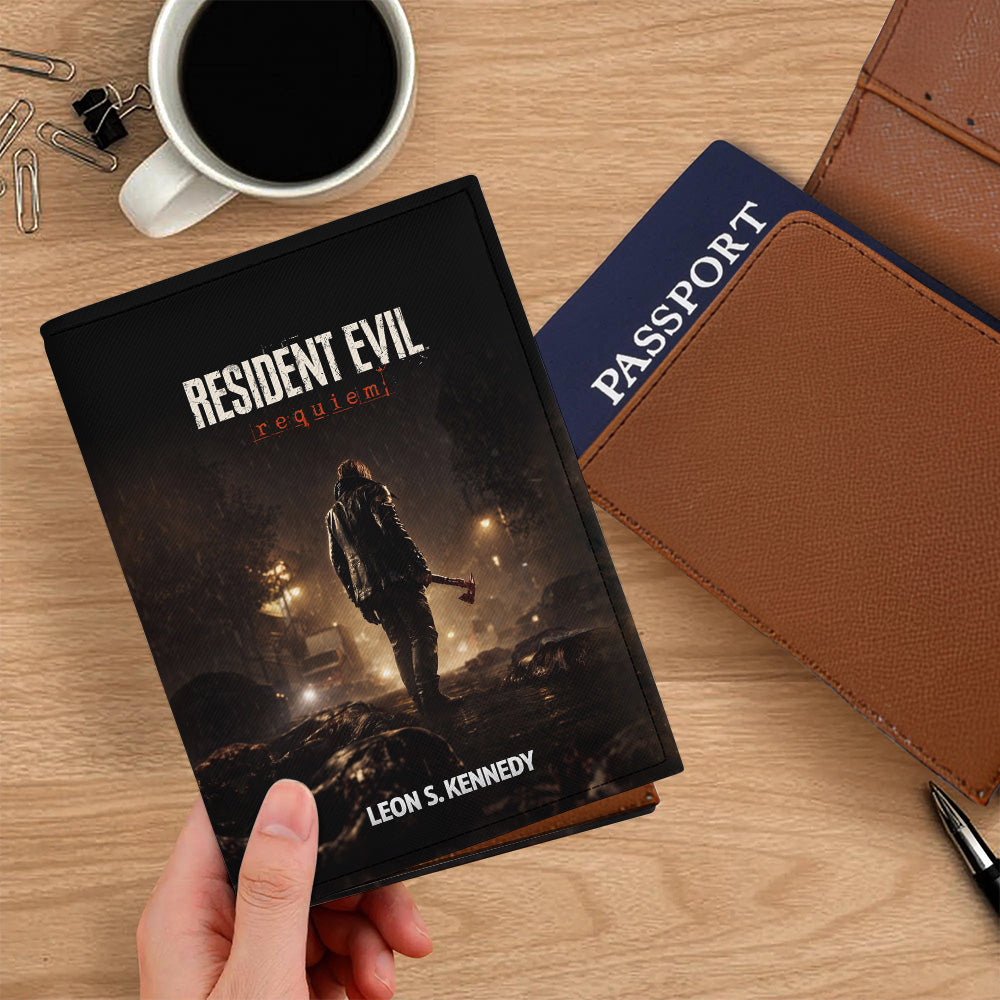 Resident Evil Requiem x Leon Scott Kennedy Leather Passport Cover – GNE6369