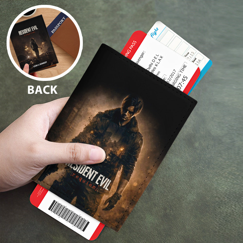 Resident Evil Requiem x Leon Scott Kennedy Leather Passport Cover – GNE6369