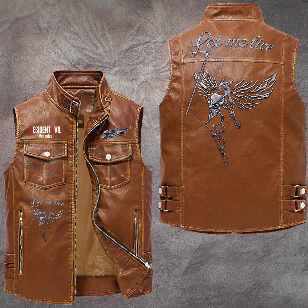 Resident Evil Veronica Premium 2D Sleeveless Leather Vest – GNE6913