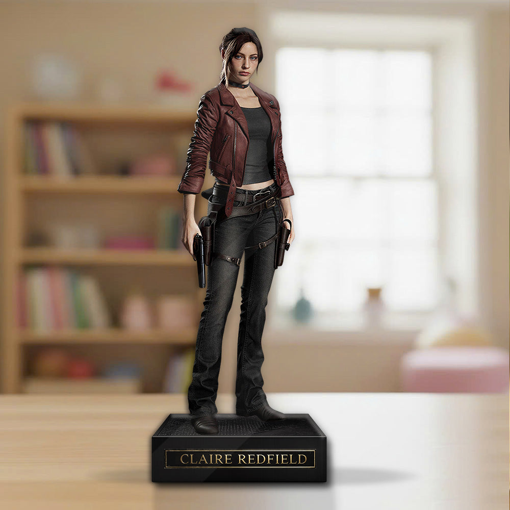 Resident Evil Veronica x Claire Redfield Custom Shape Acrylic Plaque – GNE6889