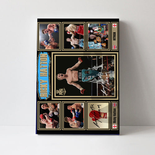 Ricky Hatton Rectangle Canvas With Inner Frame – TANTN16231