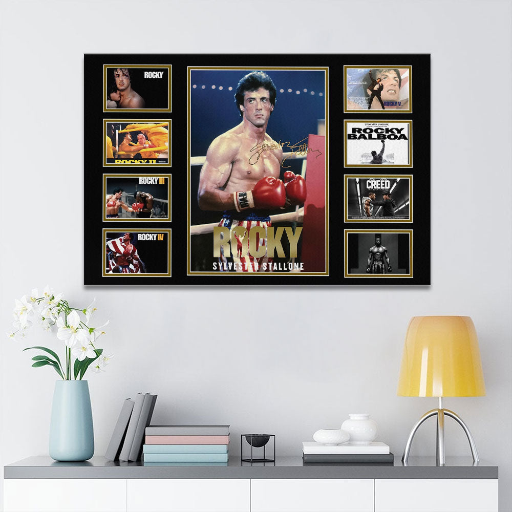 Rocky 50th Anniversary Rectangle Canvas With Inner Frame – HOATT15468