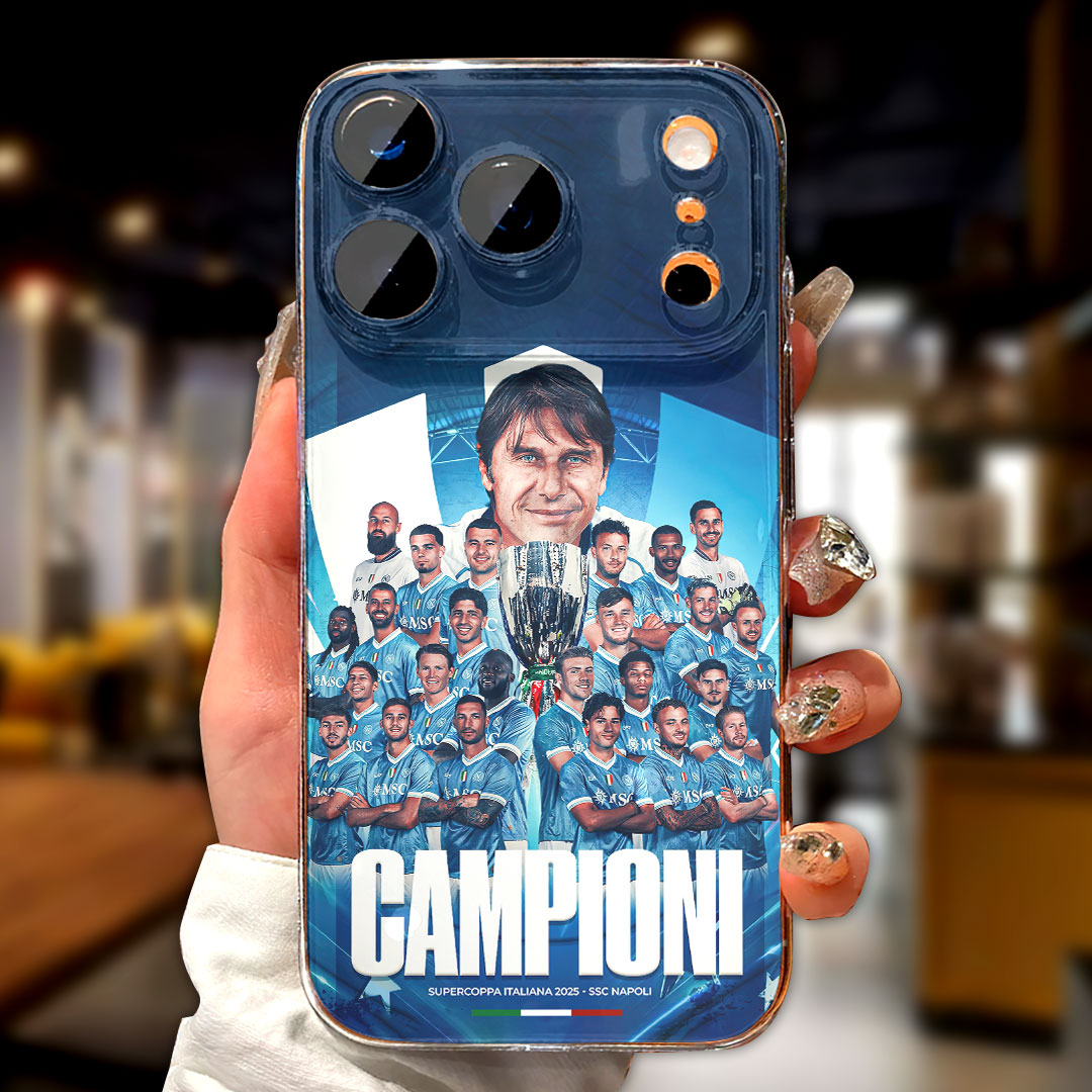 S.S.C. Napoli 2025 Italian Super Cup Champions Phone Case – HOATT15309