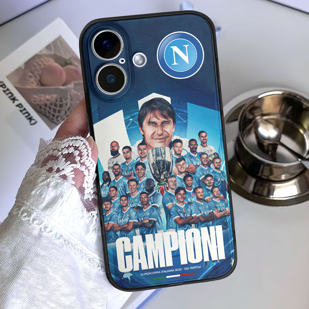 S.S.C. Napoli 2025 Italian Super Cup Champions Phone Case – HOATT15309
