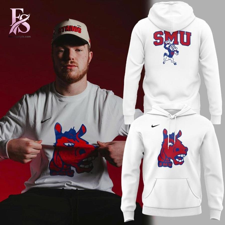 SMU Mustangs Throwback Mascot Hoodie