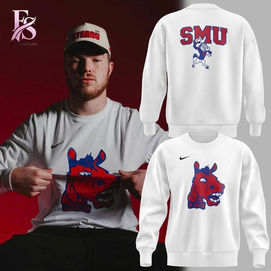 SMU Mustangs Throwback Mascot Hoodie