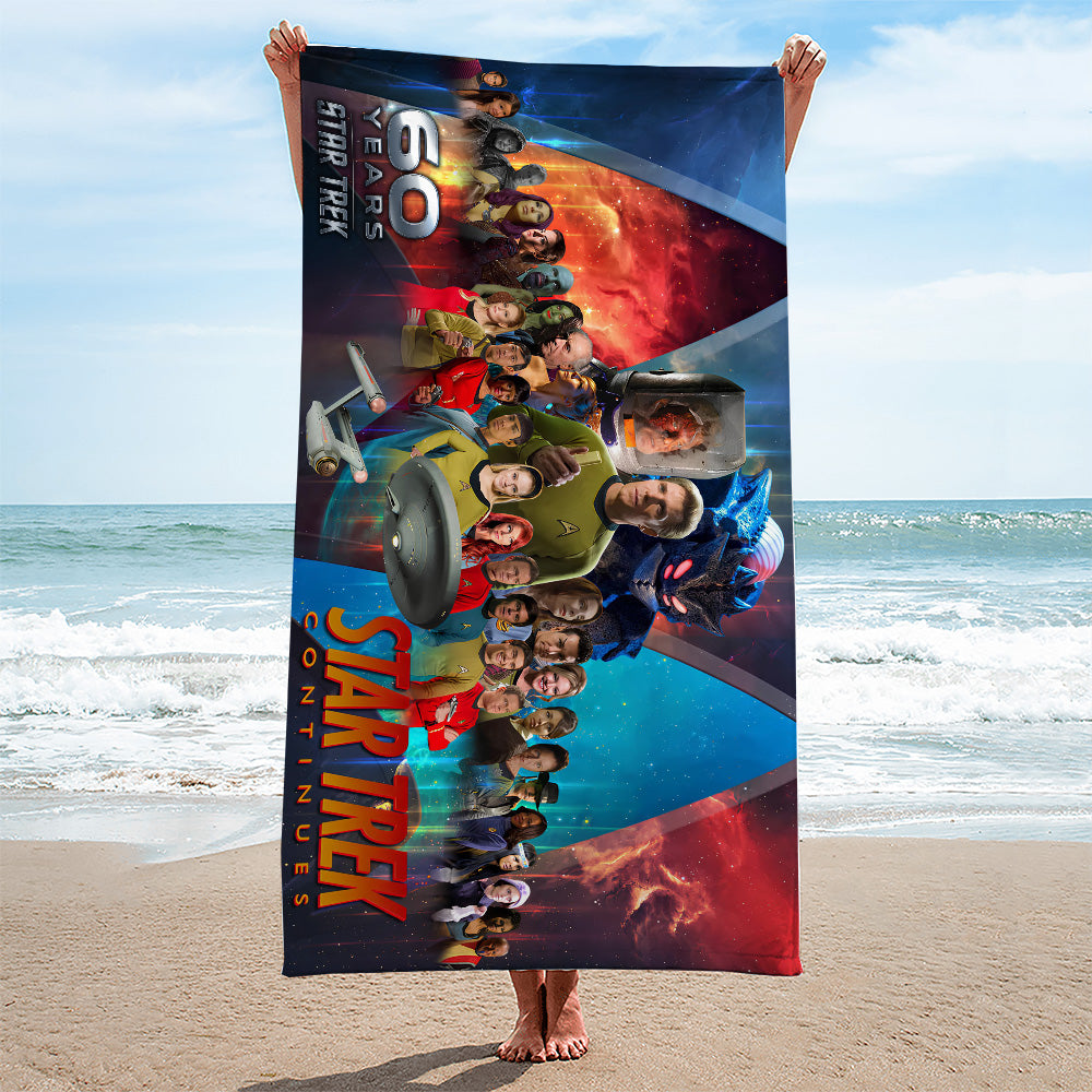 Star Trek 60th Anniversary 2026 Rectangle Beach Towel – TMTHU613