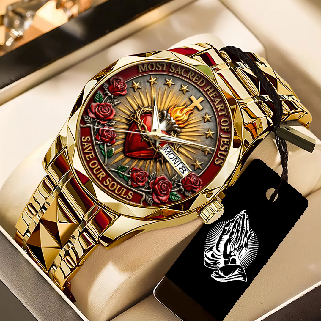 Sacred Heart of Jesus Alloy Luxury Quartz Watch – TANTN21226
