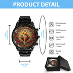 Sacred Heart of Jesus Black Stainless Steel Watch – TANTN21227