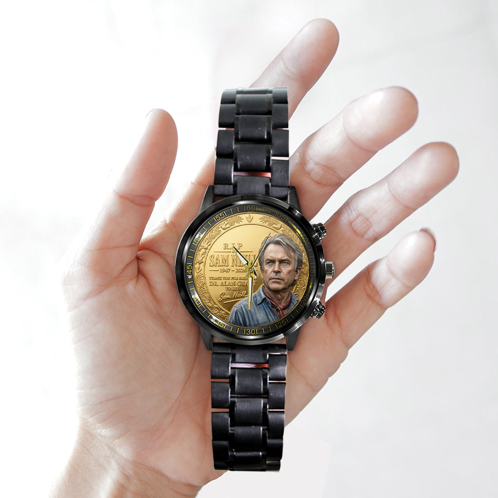 Sam Neill Black Stainless Steel Watch – TANTN24310
