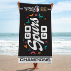 San Antonio Spurs NBA Western Conference Champions 2026 Rectangle Beach Towel – TANTN23362