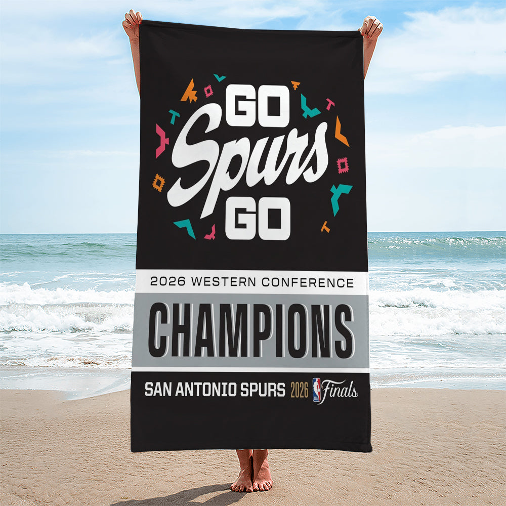 San Antonio Spurs NBA Western Conference Champions 2026 Rectangle Beach Towel – TANTN23353