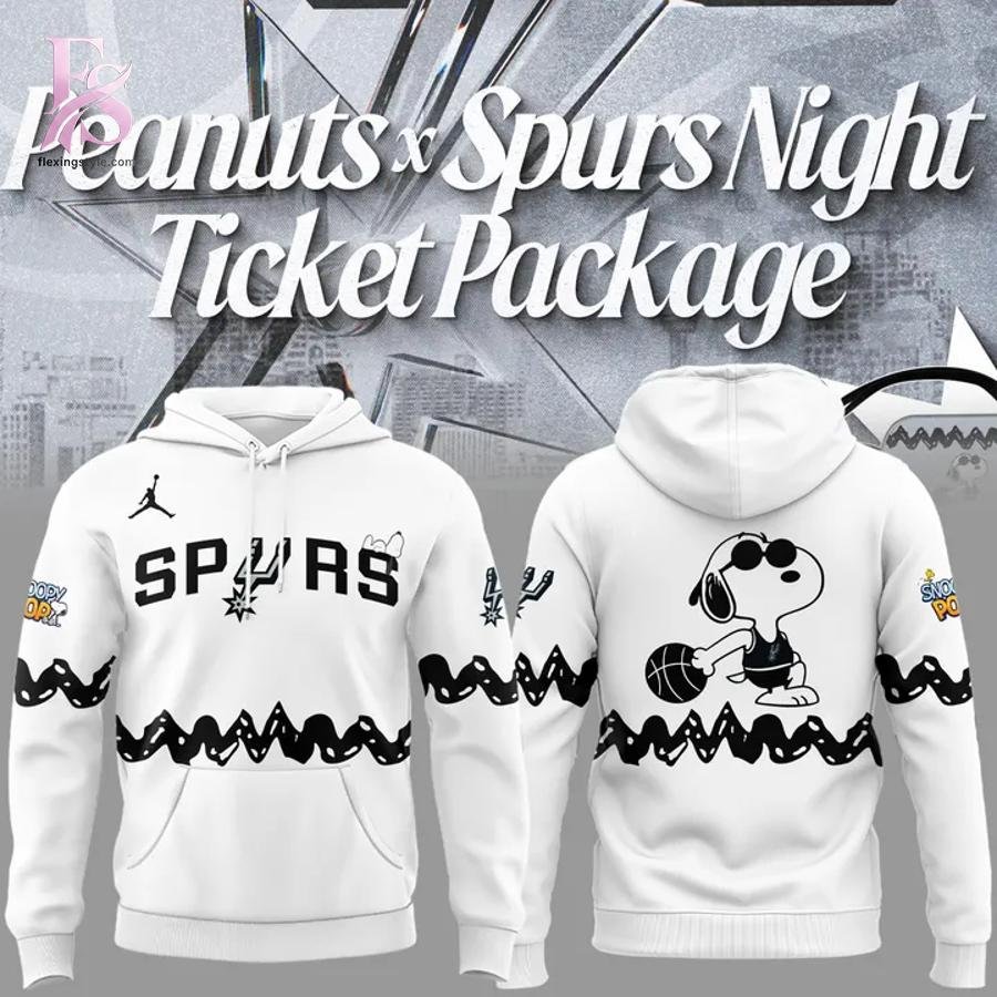 San Antonio Spurs Peanuts Night 2026 Hoodie