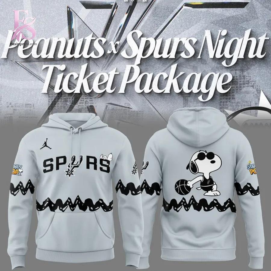 San Antonio Spurs Peanuts Night 2026 Hoodie
