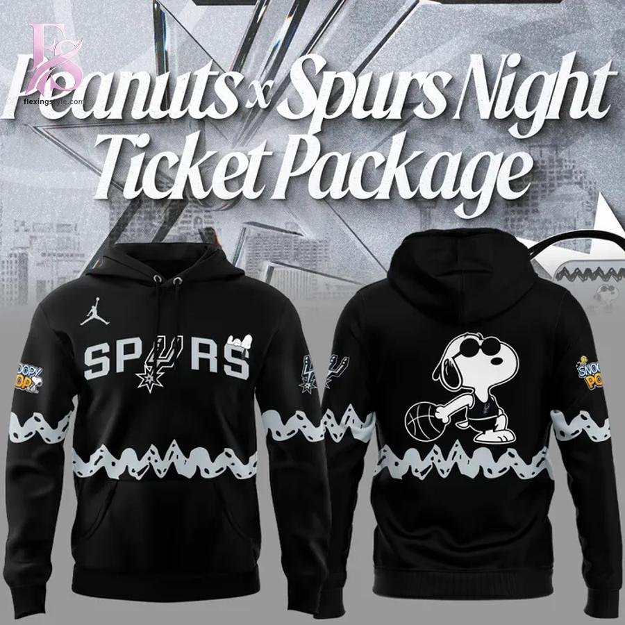 San Antonio Spurs Peanuts Night 2026 Hoodie