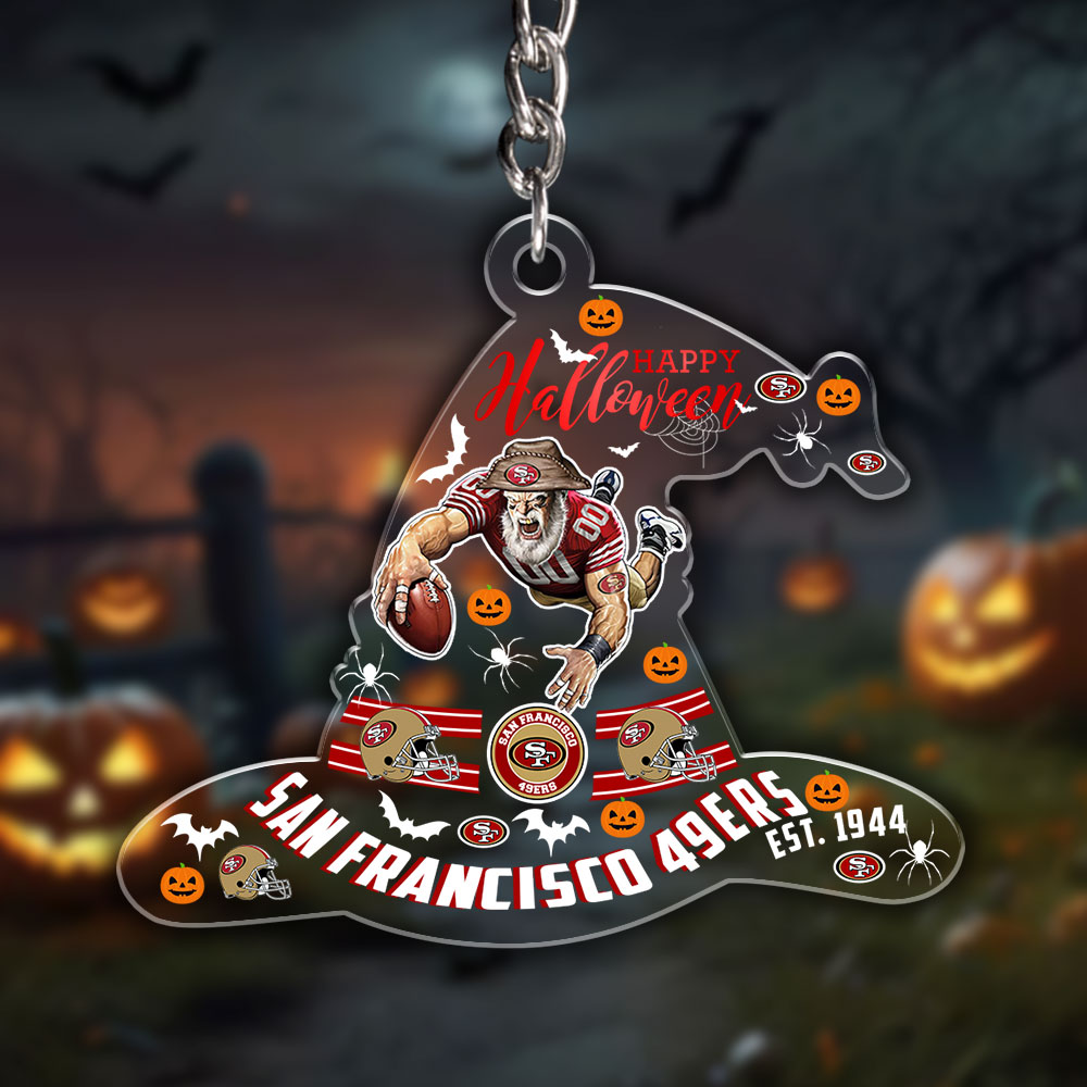 San Francisco 49ers Custom Shape 1-side Printed Acrylic Keychain – HOATT12991