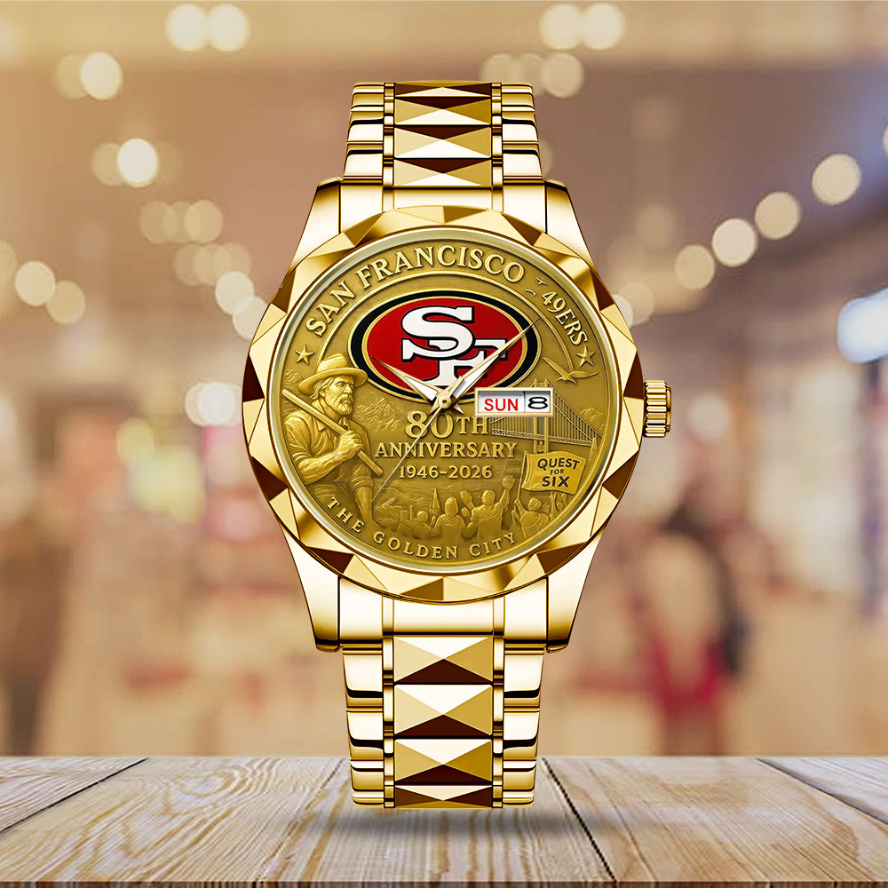 San Francisco 49ers 2026 Anniversary Alloy Luxury Quartz Watch – TANTN16988