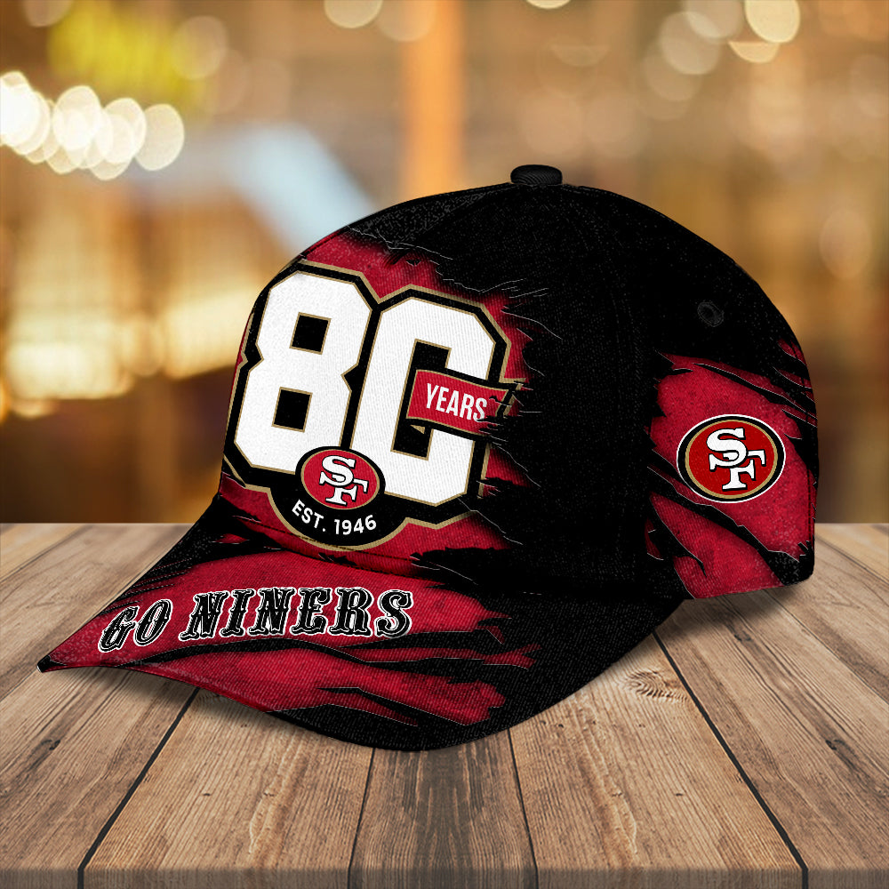 San Francisco 49ers 80th Anniversary Classic Cap – TANTN22251