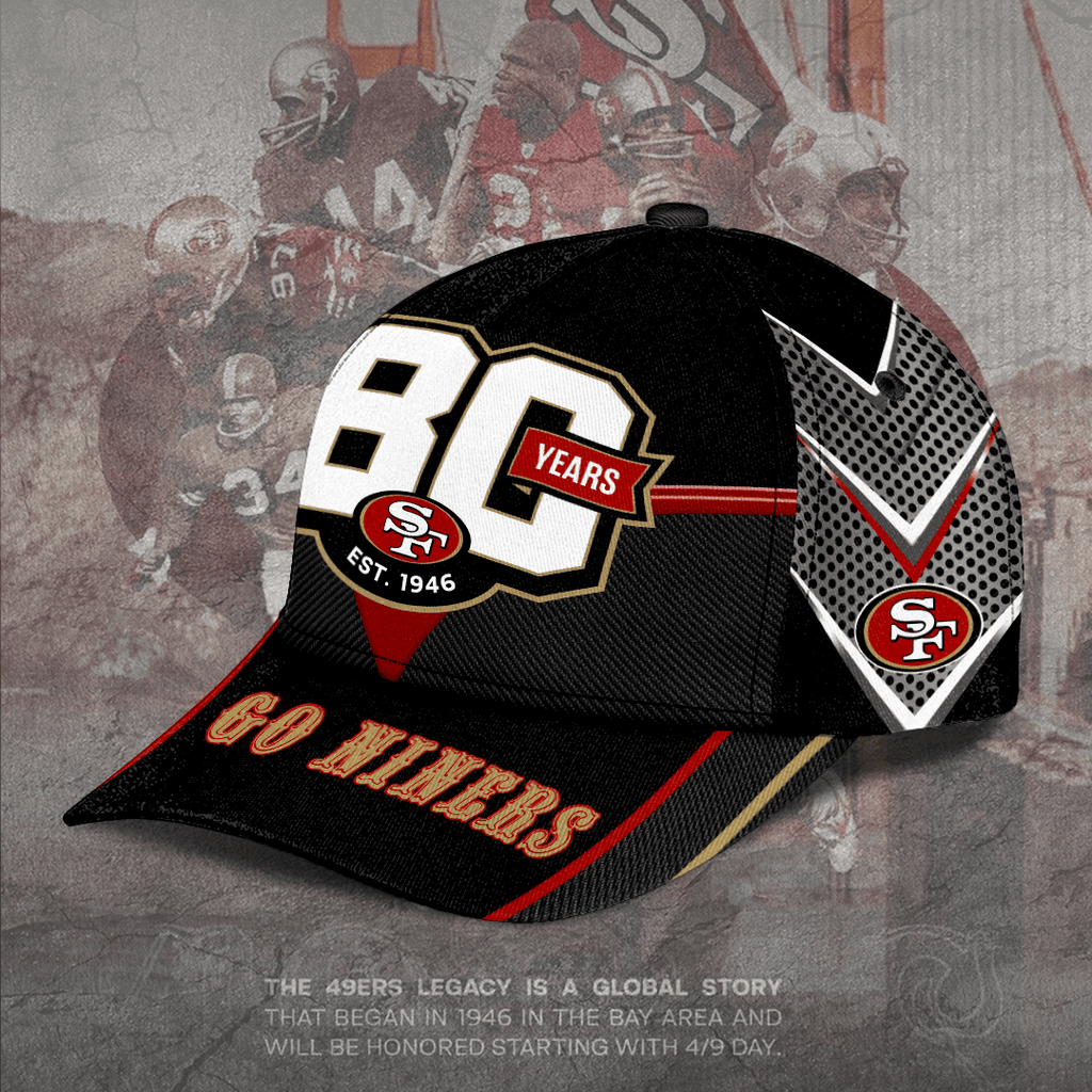 San Francisco 49ers 80th Anniversary Classic Cap – TANTN22249