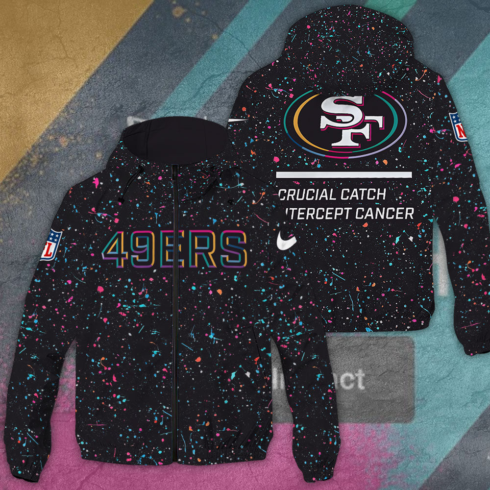 San Francisco 49ers 3D Windbreaker Jacket – TANTN15769