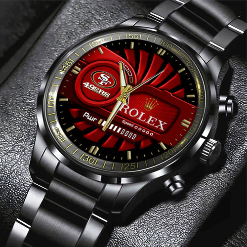 San Francisco 49ers x Rolex Black Stainless Steel Watch – MAITM7425
