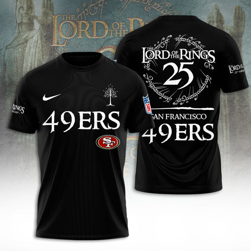 San Francisco 49ers x The Lord of The Rings 25 Years 3D Apparel – TANTN19580