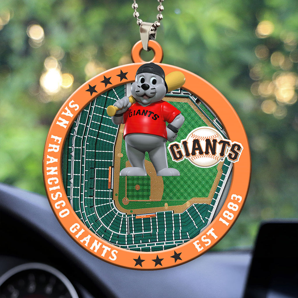 San Francisco Giants shape 2-sided Acrylic Car Ornament – HOATT13055