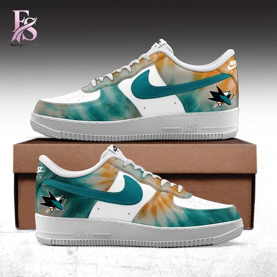 San Jose Sharks Grateful Dead Night Nike Air Force 1
