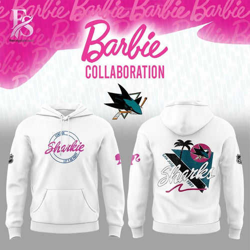 San Jose Sharks x Barbie Collaboration Hoodie