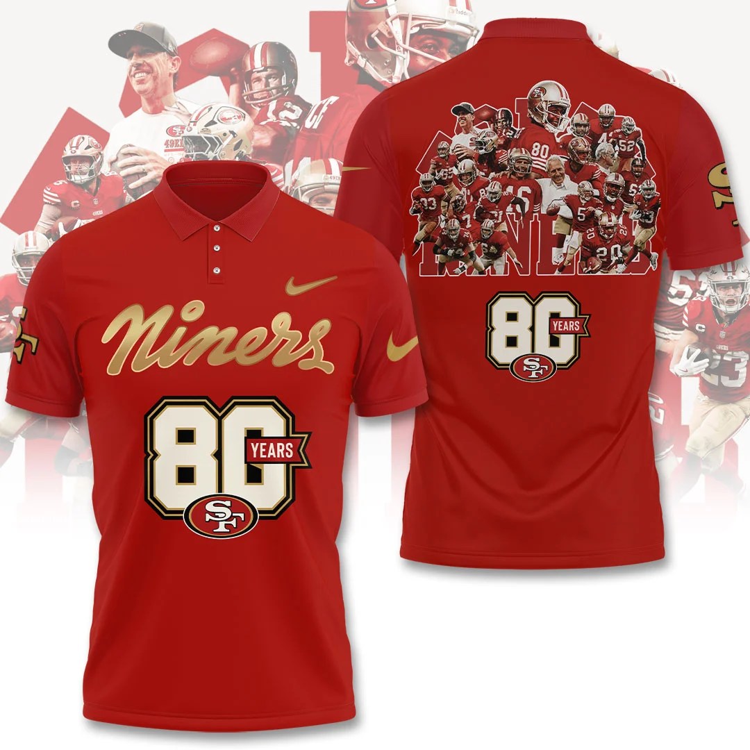 San Francisco 49ers 80th Anniversary 3D Apparel – TANTN25584