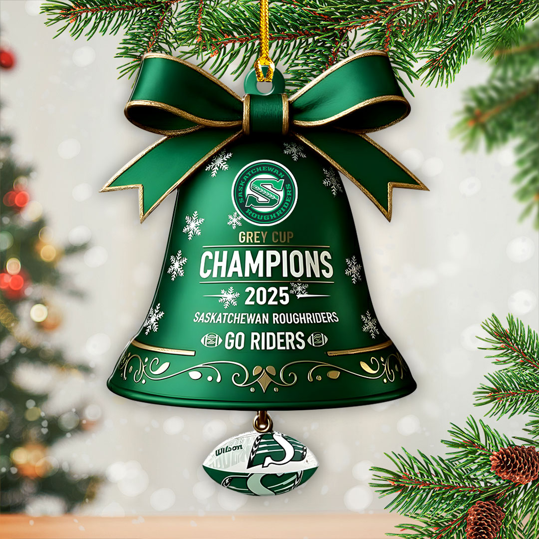Saskatchewan Roughriders 2025 Grey Cup Champions Custom Shape 2-sided Acrylic Ornament – HOATT14818