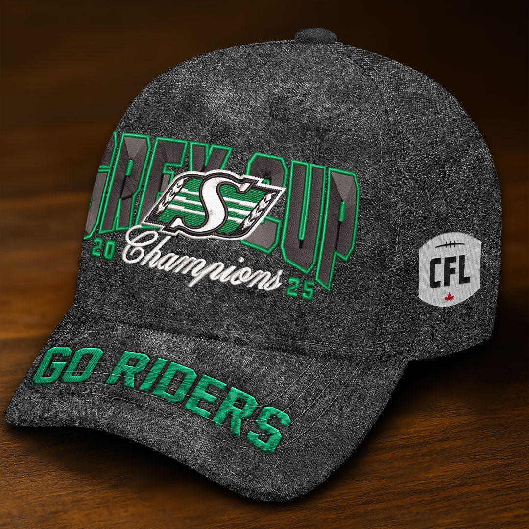Saskatchewan Roughriders 2025 Grey Cup Champions Classic Cap – HOATT14761