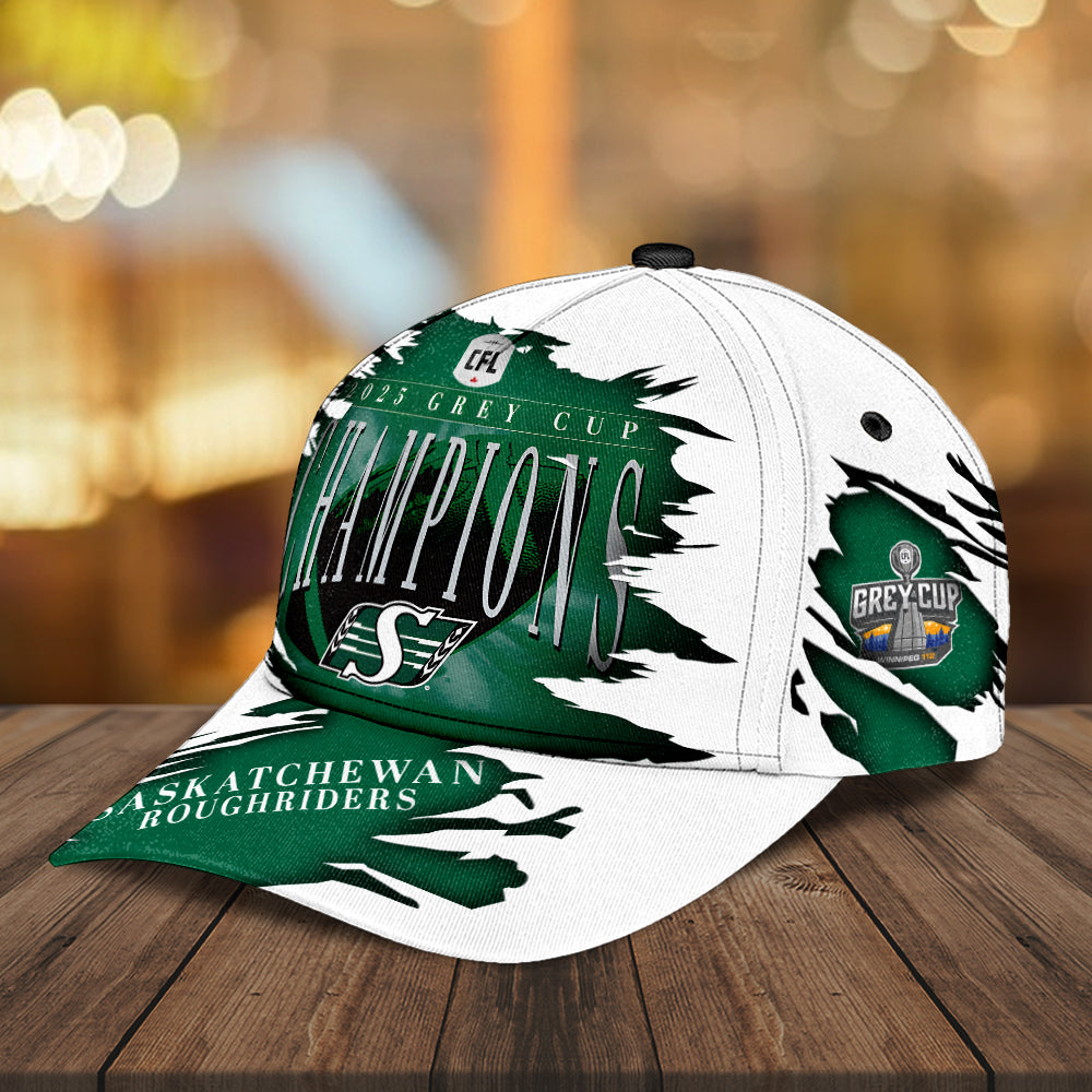 Saskatchewan Roughriders 2025 Grey Cup Champions Classic Cap – MAITM13818