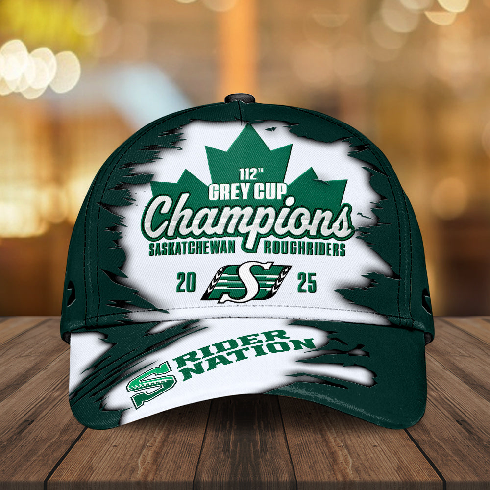 Saskatchewan Roughriders 2025 Grey Cup Champions Classic Cap – MAITM13864