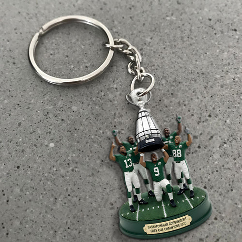 Saskatchewan Roughriders 2025 Grey Cup Champions Custom Shape 2-sided Keychain – MAITM13884